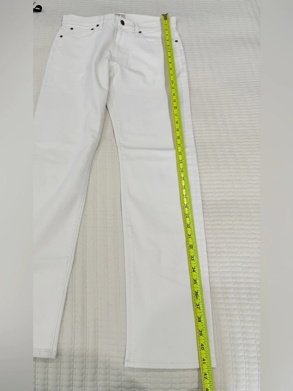 J. Crew Men's Straight Jeans in Cream
